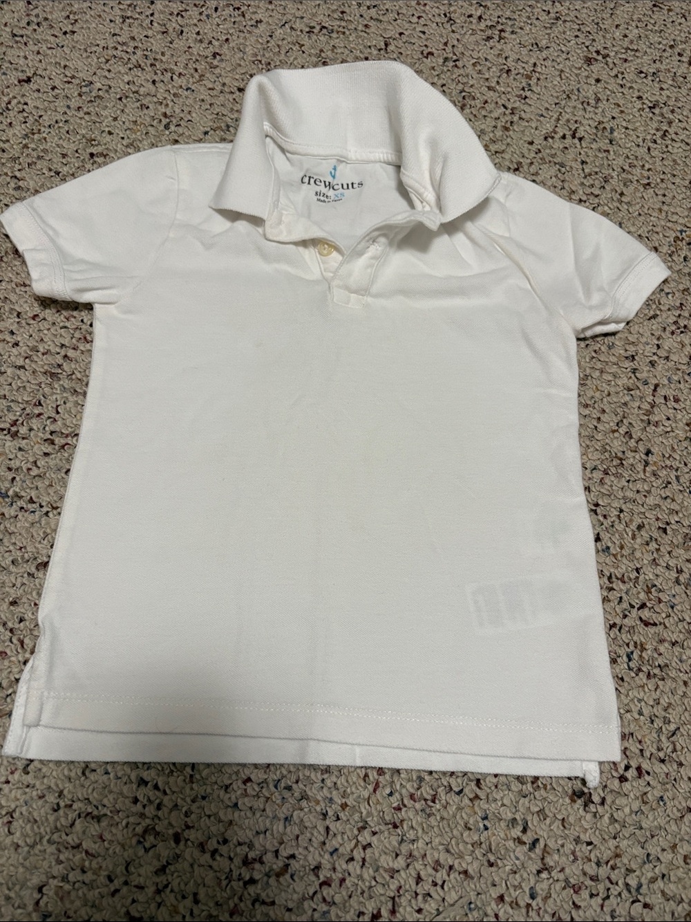 Crewcuts White Boys Polo Shirt with Classic Collar